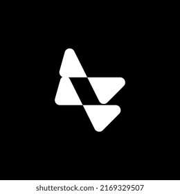 flat tech letter s logo template