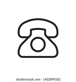 flat telephone , call, communication , dial, hotline,  phone, service, support, icon symbol sign, illustration logo template, vector, eps 10