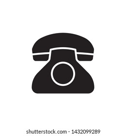 flat telephone , call, communication , dial, hotline,  phone, service, support, icon symbol sign, illustration logo template, vector, eps 10