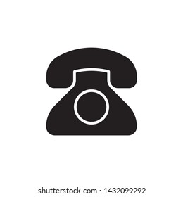 flat telephone , call, communication , dial, hotline,  phone, service, support, icon symbol sign, illustration logo template, vector, eps 10