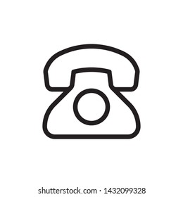 flat telephone , call, communication , dial, hotline,  phone, service, support, icon symbol sign, illustration logo template, vector, eps 10