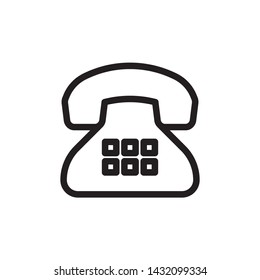 flat telephone , call, communication , dial, hotline,  phone, service, support, icon symbol sign, illustration logo template, vector, eps 10