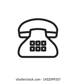 flat telephone , call, communication , dial, hotline,  phone, service, support, icon symbol sign, illustration logo template, vector, eps 10