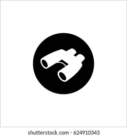 Flat telescope icon.