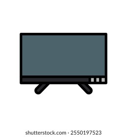 Flat television icon vector design templates simple and modern