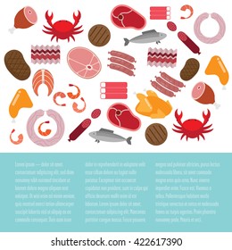 肉 魚 のイラスト素材 画像 ベクター画像 Shutterstock