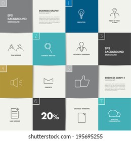 Flat template. Vector banner. Business needs concept.