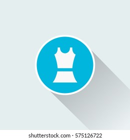 flat tennis uniform icon