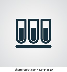 Flat Test Tube icon