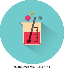 flat test tube icon