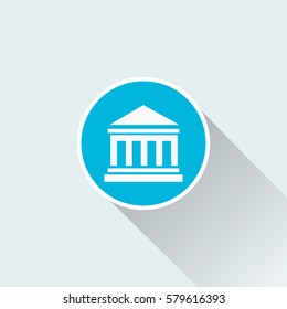 flat theatre building icon