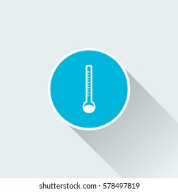 flat thermometer icon