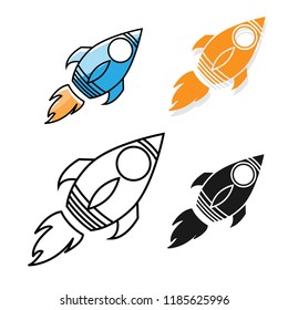 flat and thin line icons,Startup,vector illustrations