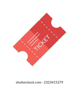 Flat Ticket icon symbol vector Illustration.