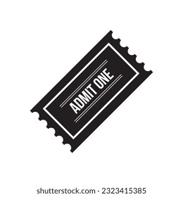 Flat Ticket icon symbol vector Illustration.