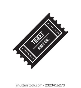 Flat Ticket icon symbol vector Illustration.
