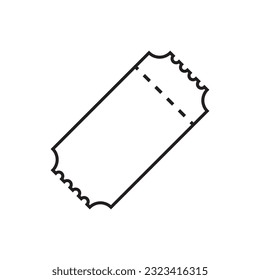 Flat Ticket icon symbol vector Illustration.