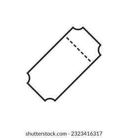 Flat Ticket icon symbol vector Illustration.