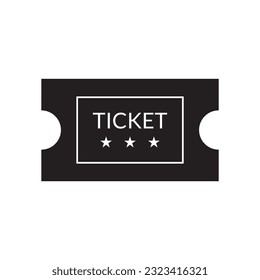 Flat Ticket icon symbol vector Illustration.