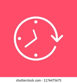 Flat time icon