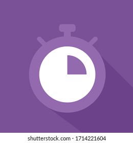 Flat time machine design icon