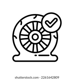 flat tire icon for your website, mobile, presentation, and logo design.