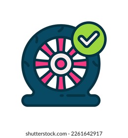 flat tire icon for your website, mobile, presentation, and logo design.