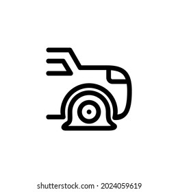 Logotipo de icono de Monolina de Neumático Plano para diseño gráfico