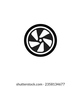 Flat tires icon symbol vector Illustration.
