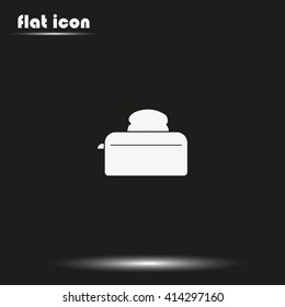Flat toaster icon.