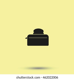 Flat toaster icon.