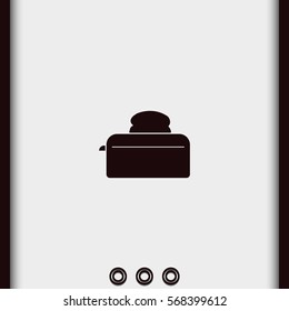 Flat toaster icon.