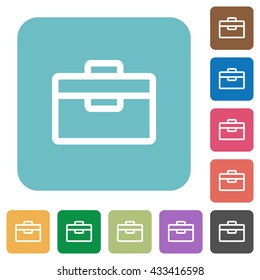 Flat toolbox icons on rounded square color backgrounds.