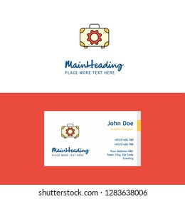Flat Toolbox Logo and Visiting Card Template. Busienss Concept Logo Design