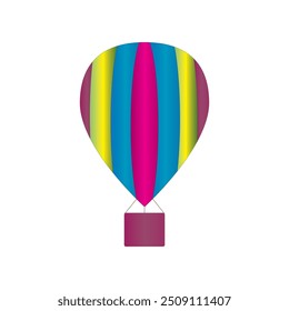 flat tools icon gift balloon white background