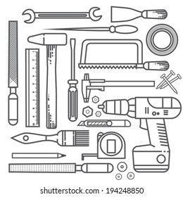 Flat tools outline