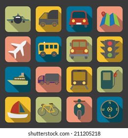 flat transport icon