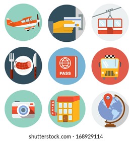 Flat Travel Icons 