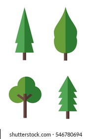 Flat Tree Icon 