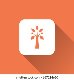 flat tree icon