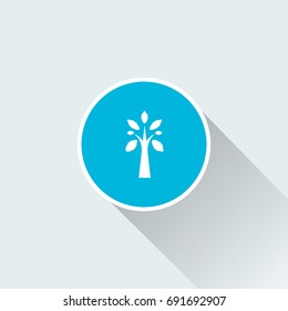flat tree icon