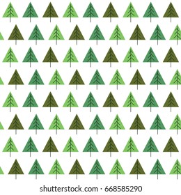 flat tree vector background