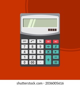 Flat trendy calculator design inspiration vector, calculator flat icon vector.