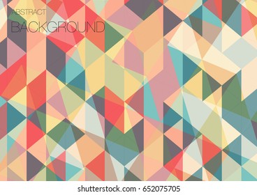 Flat triangle geometric wallpaper