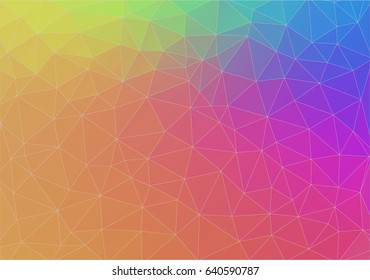 Flat triangle gradient color wallpaper