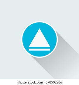 flat triangle icon