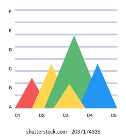 Flat triangle infographic isolated with premium quality graphics