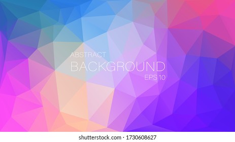 Flat triangle multicolor geometric wallpaper for your design