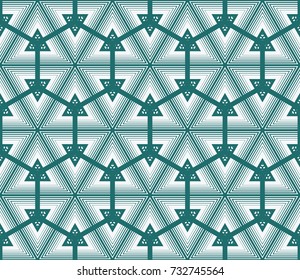 Flat Triangle Seamless Vector pattern. Fashion design print
