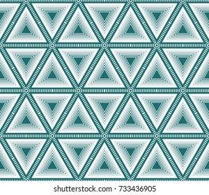 Flat Triangle Seamless Vector pattern. Fashion design print